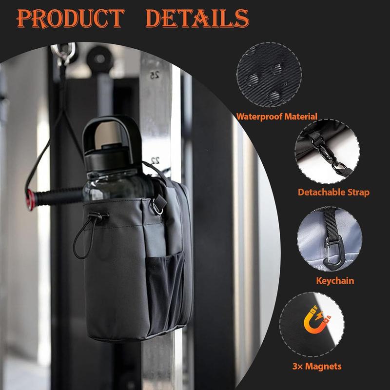 Magnetic Gym Bag (Without Water Bottle) for Gym, Travel, Work, and Sports 